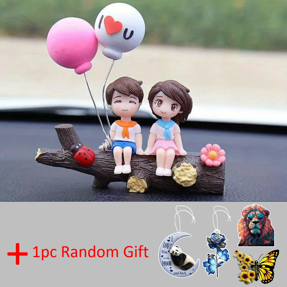 1 pieza, nueva rama de árbol, pareja, decoración de coche, decoración creativa de coche, accesorios creativos de moda para coche, adornos automotrices