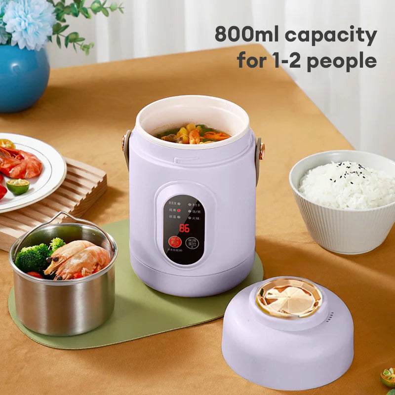 Nueva olla arrocera multifuncional, hervidor eléctrico portátil pequeño de viaje, Cocina eléctrica para el hogar, olla caliente de 110V, enchufe europeo de 220V EE. UU./220V