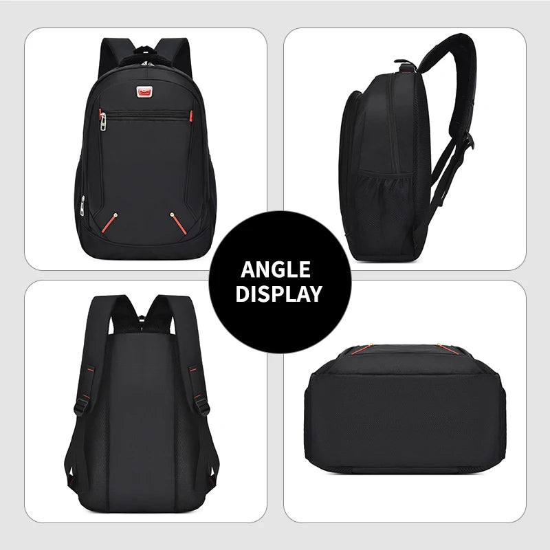 Mochila de Estilo Moderno para Hombre, Mochila Casual de Gran Capacidad, Bolsa de Viaje Multifuncional para Computadora, Mochila Escolar Mediana a Grande