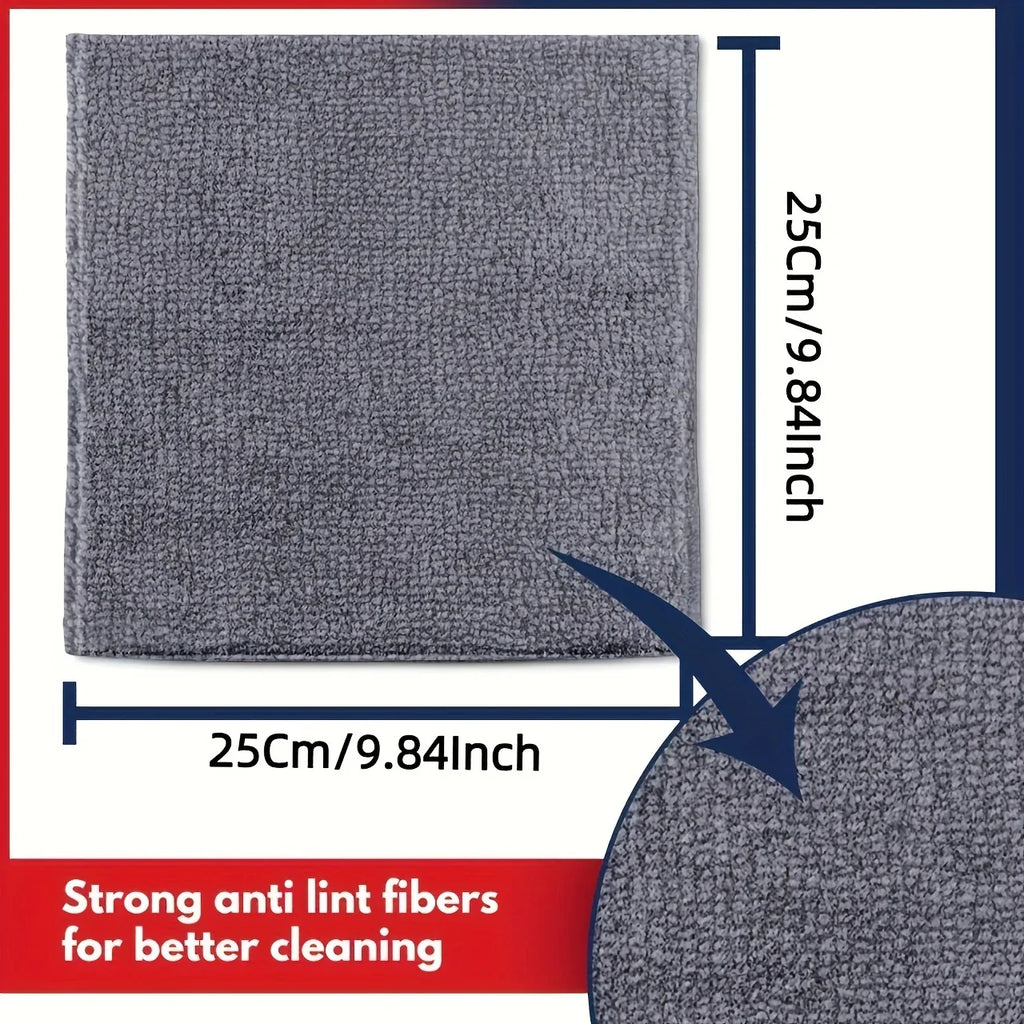 Toalla de cocina de 5/10/20 piezas, juego de paño de limpieza gris claro de fibra ultrafina, paño absorbente, suave y quitamanchas