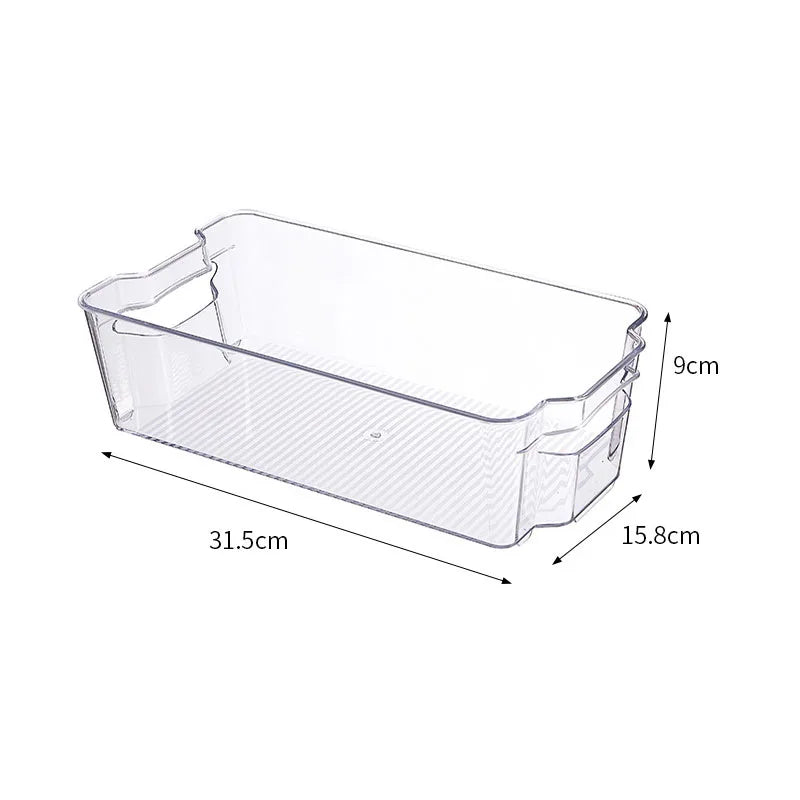Caja de almacenamiento transparente para refrigerador, organizador de frutas y verduras, contenedor transparente para cocina, almacenamiento de alimentos y bebidas, 2030