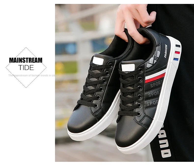 Zapatillas Casuales para Hombre 2026, Nuevas Zapatillas Blancas con Cordones a la Moda, Zapatos Deportivos Cómodos para Estudiantes, Tallas Grandes, Zapatillas Vulcanizadas