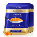 5 uds SADOER Caviar ácido hialurónico mascarillas faciales hidratantes brillo reafirmante mascarilla Facial hidratante productos para el cuidado de la piel Facial