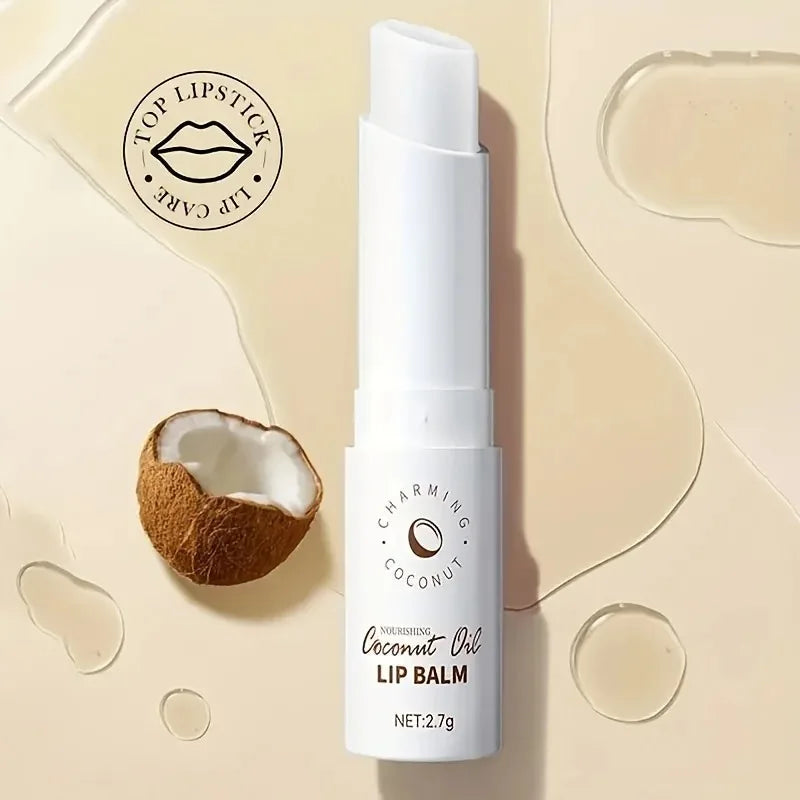 Bálsamo labial de coco - Nutrimento y humedad duraderos para hombres y mujeres - Bálsamo labial para el cuidado diario