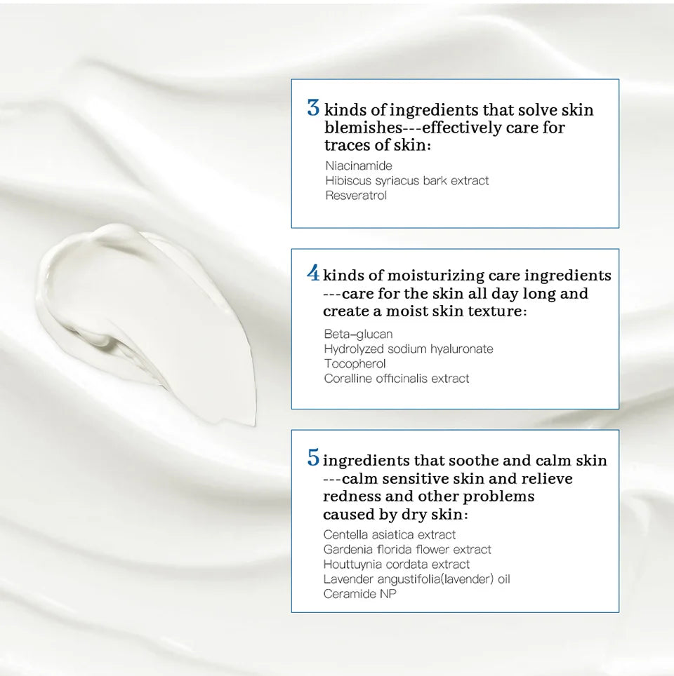 Crema de alivio 345, solución integral para problemas de la piel, antiazúcar y antioxidante, brillo de la piel, mejora las marcas de acné, humedad