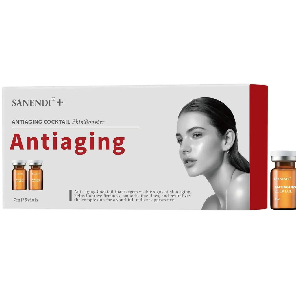 Suero de coquetel para la piel, ampolla Facial Dermapen, ácido hialurónico hidratante, pigmento antienvejecimiento, juego de cuidado de la piel, 7ml x 5 viales