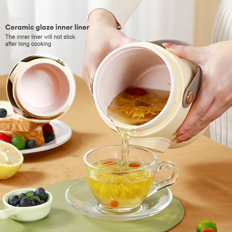 Nueva olla arrocera multifuncional, hervidor eléctrico portátil pequeño de viaje, Cocina eléctrica para el hogar, olla caliente de 110V, enchufe europeo de 220V EE. UU./220V