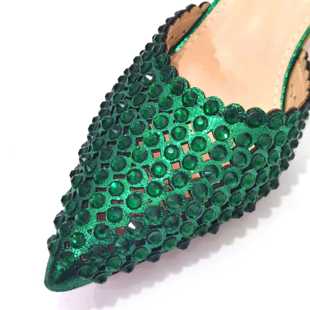 Sandalias con fondo de Muffin decoradas con cuentas para mujer, zapatos y bolso cómodos y versátiles, elegantes, a la moda, verano, 2023