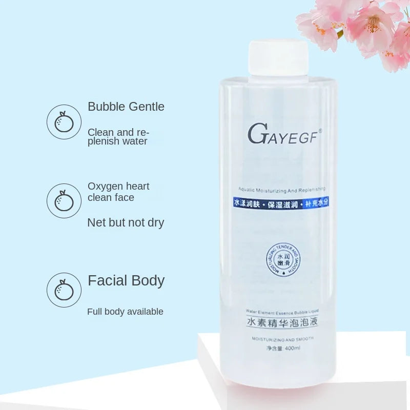 Máquina de burbujas de oxígeno activo japonesa, líquido especial para blanquear, rejuvenecedor, limpieza de la piel, eliminación de ácaros, esencia de agua, 400ml