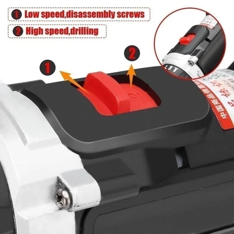 Taladro de impacto inalámbrico de 21V, destornillador eléctrico, taladro percutor eléctrico, Mini taladro manual inalámbrico, herramientas eléctricas con batería de iones de litio