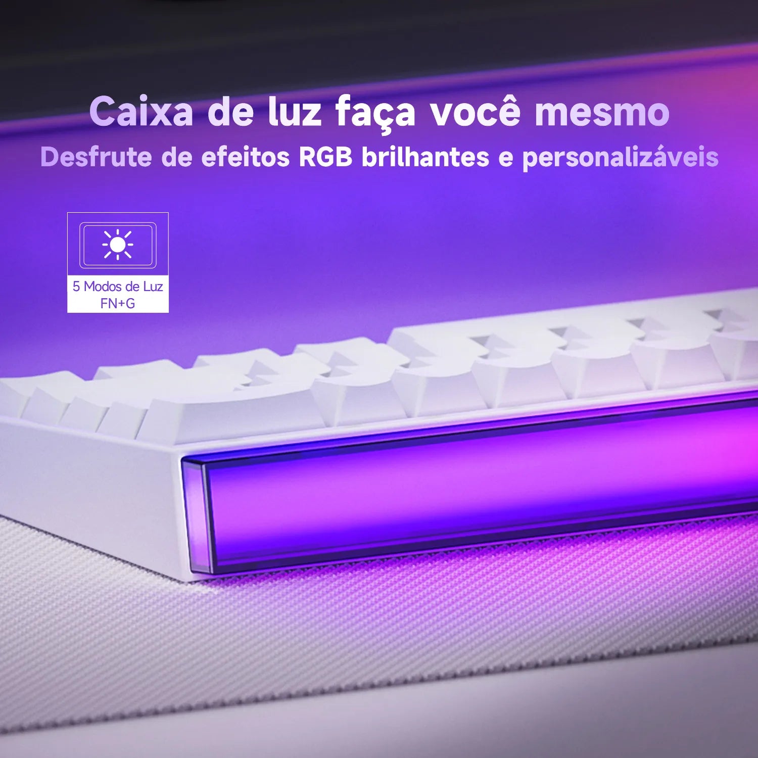 Teclado Veekos Shine60 60% AGRB con Lightbox rt0.01 mm interruptor magnético 8K tipo C con cable e-sports Gaming Teclado mecánico