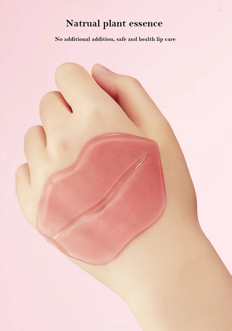 5/10 unids/lote mascarilla labial nutritiva de colágeno esencia de frutas hidratante reafirmante parche labial antiarrugas cuidado de la piel