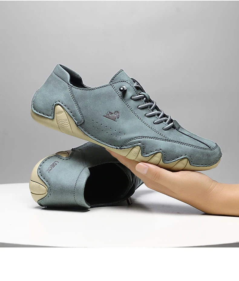 Zapatos de hombre para las cuatro estaciones, nuevos zapatos informales de talla grande, zapatos transpirables de suela suave a la moda para exteriores, zapatos deportivos para caminar para hombre