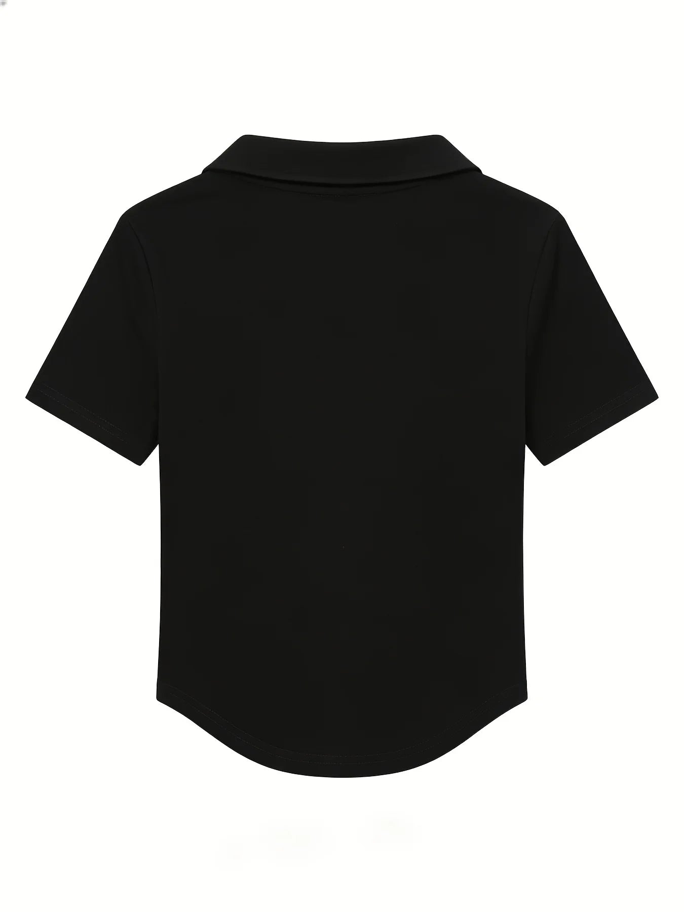 Camiseta Polo de Verano para Mujer con Estampado de Potro, Ajustada, Manga Corta, Estilo Y2K, Casual, Streetwear, Crop Top