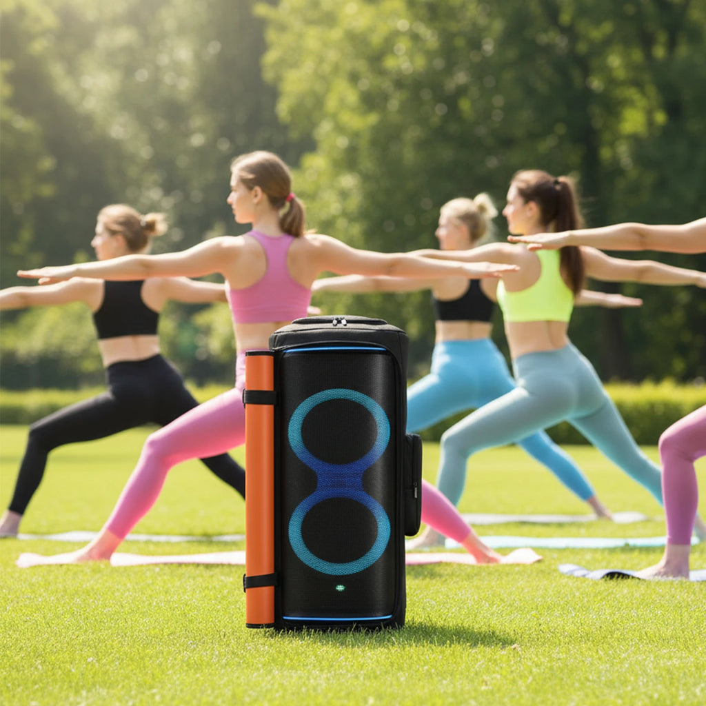 Para JBL Partybox 720 funda antipolvo para altavoz portátil con bolsillo para micrófono bolsa de almacenamiento para altavoz de doble cara resistente al desgaste para viajes al aire libre