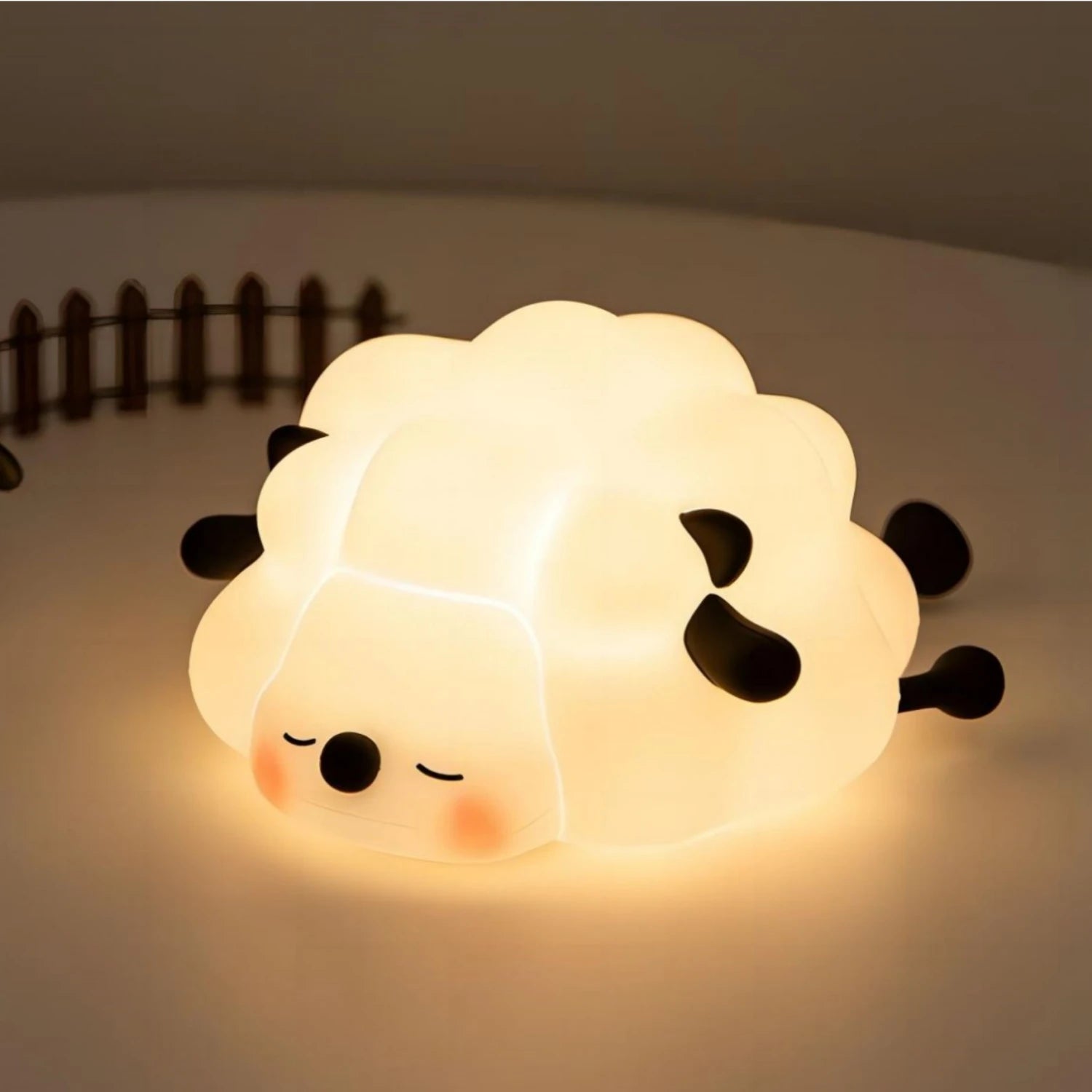 Bonita lámpara de noche blanda de silicona, luz nocturna regulable para guardería, lámpara de mesita de noche con temporizador recargable y Sensor táctil