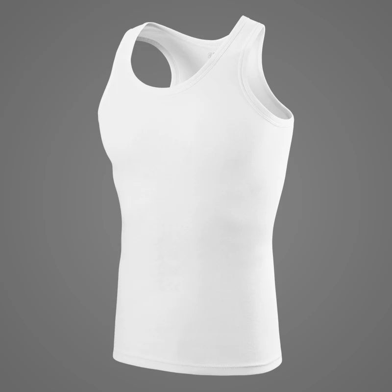 Chaleco de talla grande de Color sólido para las cuatro estaciones para hombre, Top cómodo de algodón puro para deportes juveniles y Fitness, Base para mediana edad, 1/3 piezas
