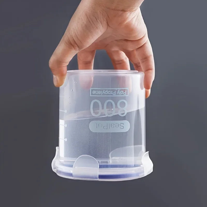 Tanque de almacenamiento de granos, caja de almacenamiento de granos de plástico, tarro de almacenamiento de alimentos, contenedor hermético, organizador de cocina para el hogar, 1 ud.