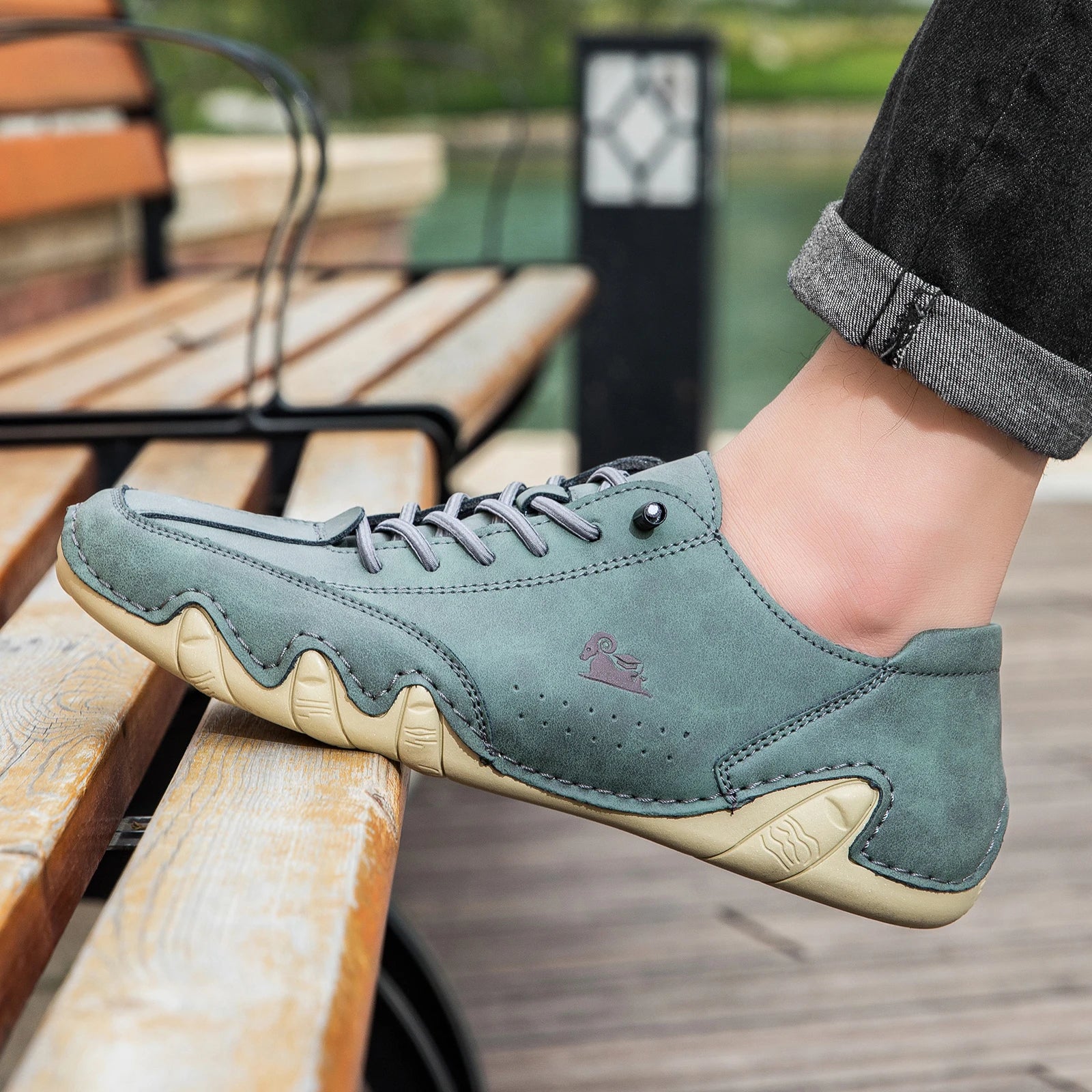 Zapatos de hombre para las cuatro estaciones, nuevos zapatos informales de talla grande, zapatos transpirables de suela suave a la moda para exteriores, zapatos deportivos para caminar para hombre