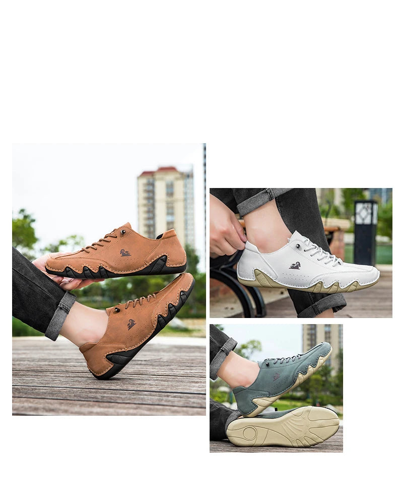 Zapatos de hombre para las cuatro estaciones, nuevos zapatos informales de talla grande, zapatos transpirables de suela suave a la moda para exteriores, zapatos deportivos para caminar para hombre