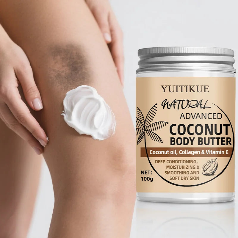 100 g de crema corporal de coco: adecuada para todos, reafirma y hidrata la piel, bloquea la humedad, deja la piel suave, refinar