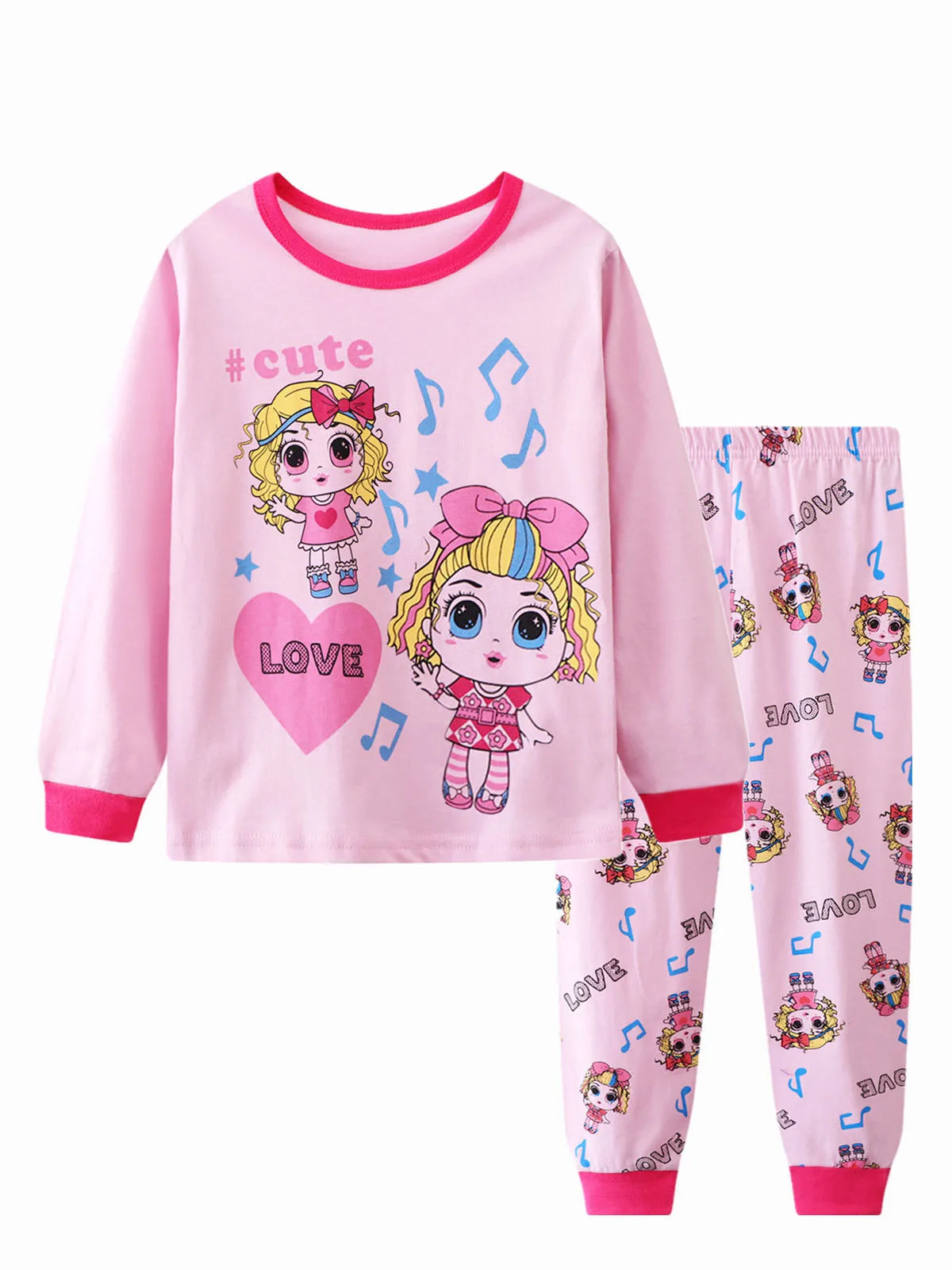 Conjunto de pijama con estampado de dinosaurio para niños, 2 piezas, informal