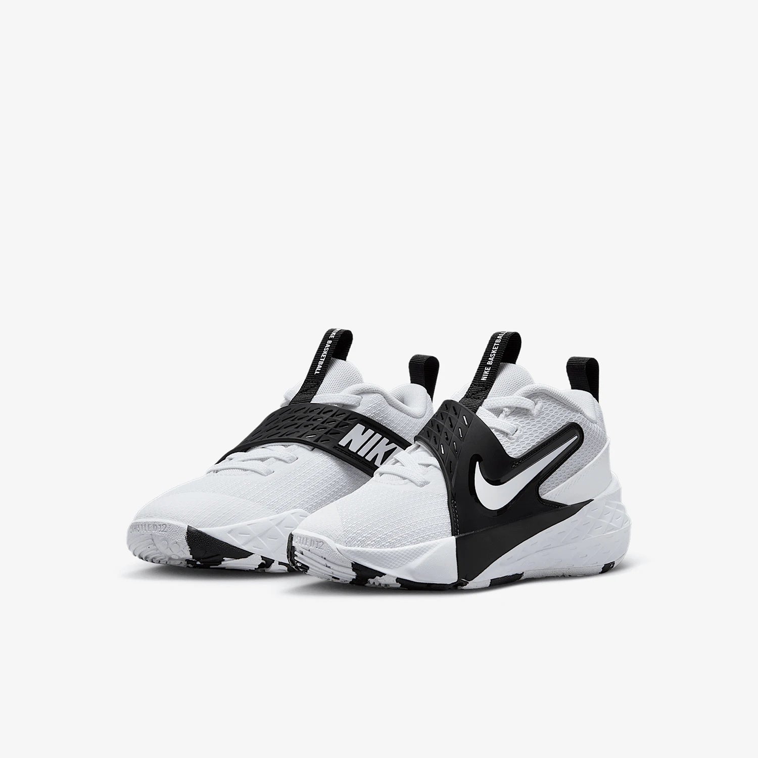 Zapatillas de baloncesto acolchadas Nike Authentic Team Hustle 12 para niños HF6280-101