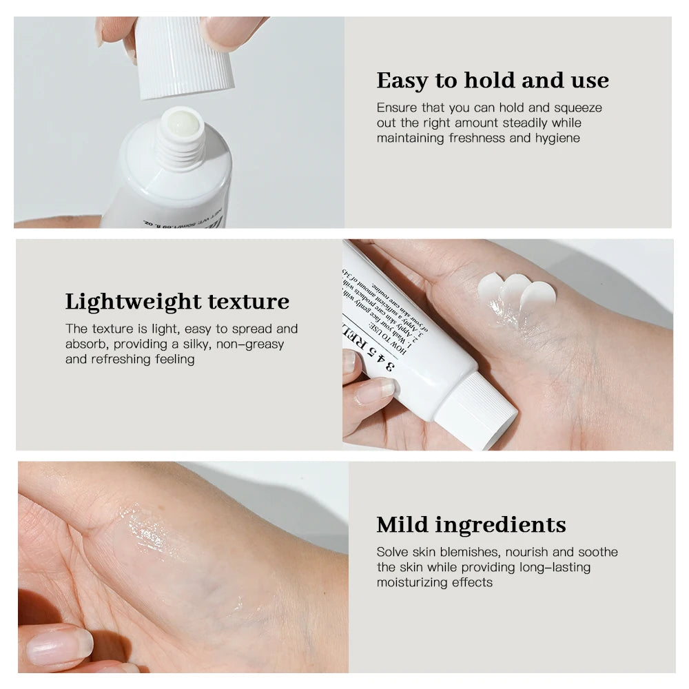 Crema de alivio 345, solución integral para problemas de la piel, antiazúcar y antioxidante, brillo de la piel, mejora las marcas de acné, humedad