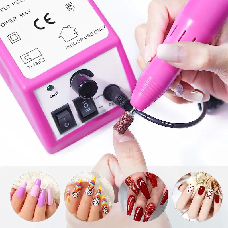 20000rpm, máquina de taladro de uñas profesional, lima de uñas eléctrica para manicura, uñas y manicura