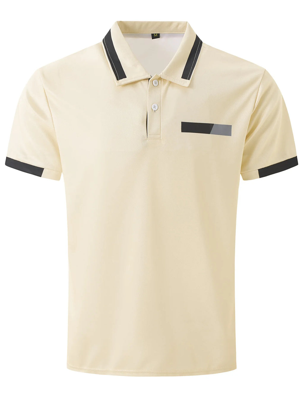 Camiseta deportiva informal para hombre, Polo elástico de manga corta para gimnasio y correr, top con solapa, camiseta ajustada para hombre