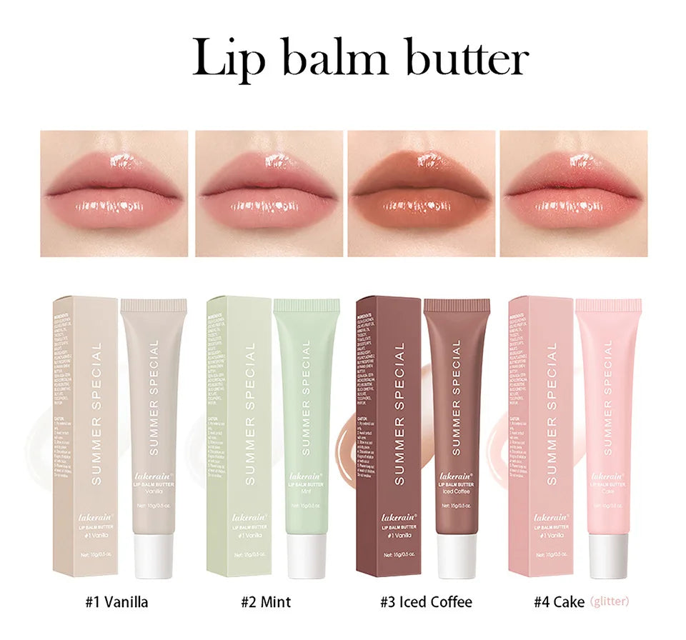 Bálsamo labial hidratante de verano, bálsamo labial hidratante para mantequilla, cuidado diario, bálsamo labial, maquillaje de aceite labial