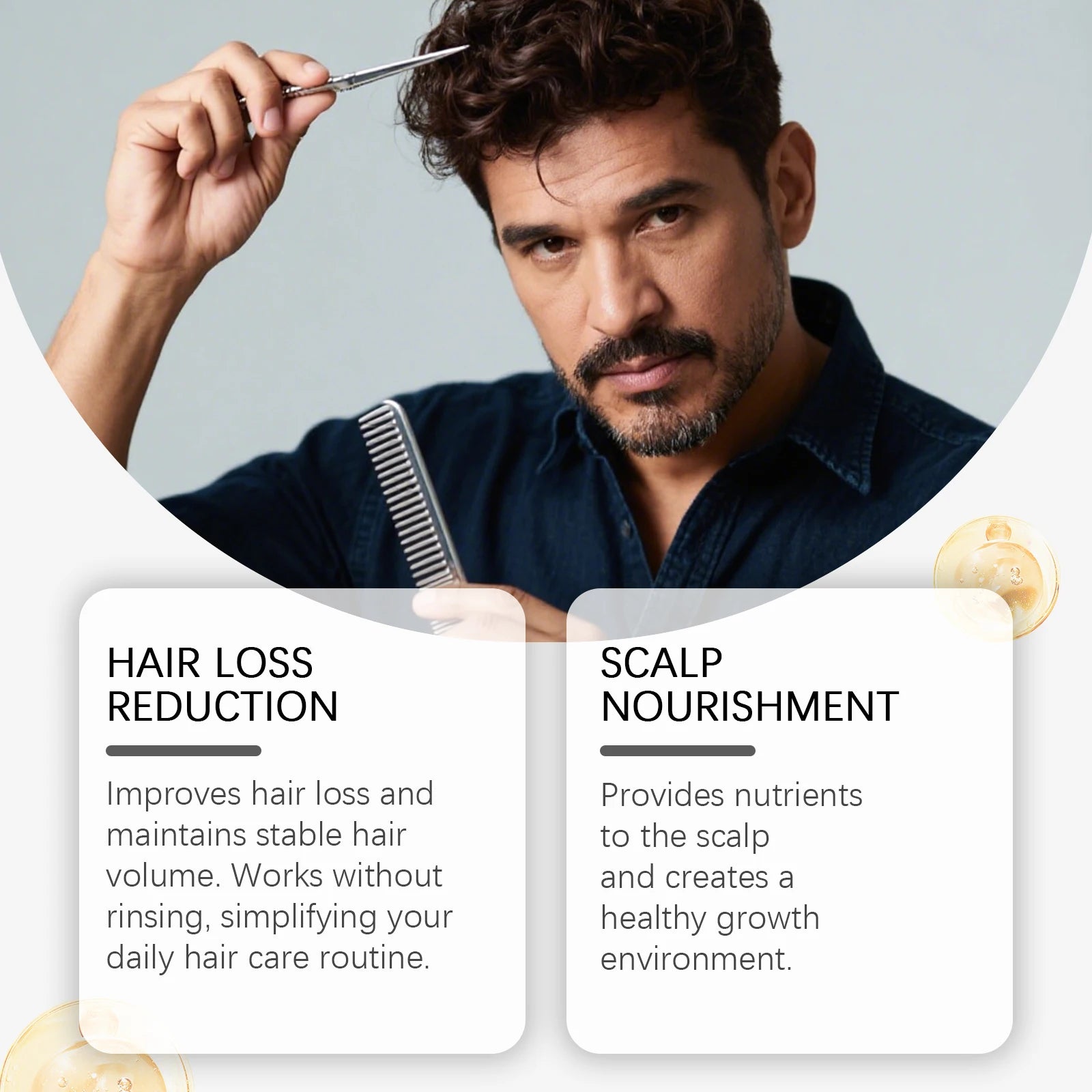 Suero para el crecimiento del cabello, fortalece las raíces del cabello, promueve el recrecimiento del cabello, anticaída del cabello, nutre el cuero cabelludo, repara el cuidado del cabello