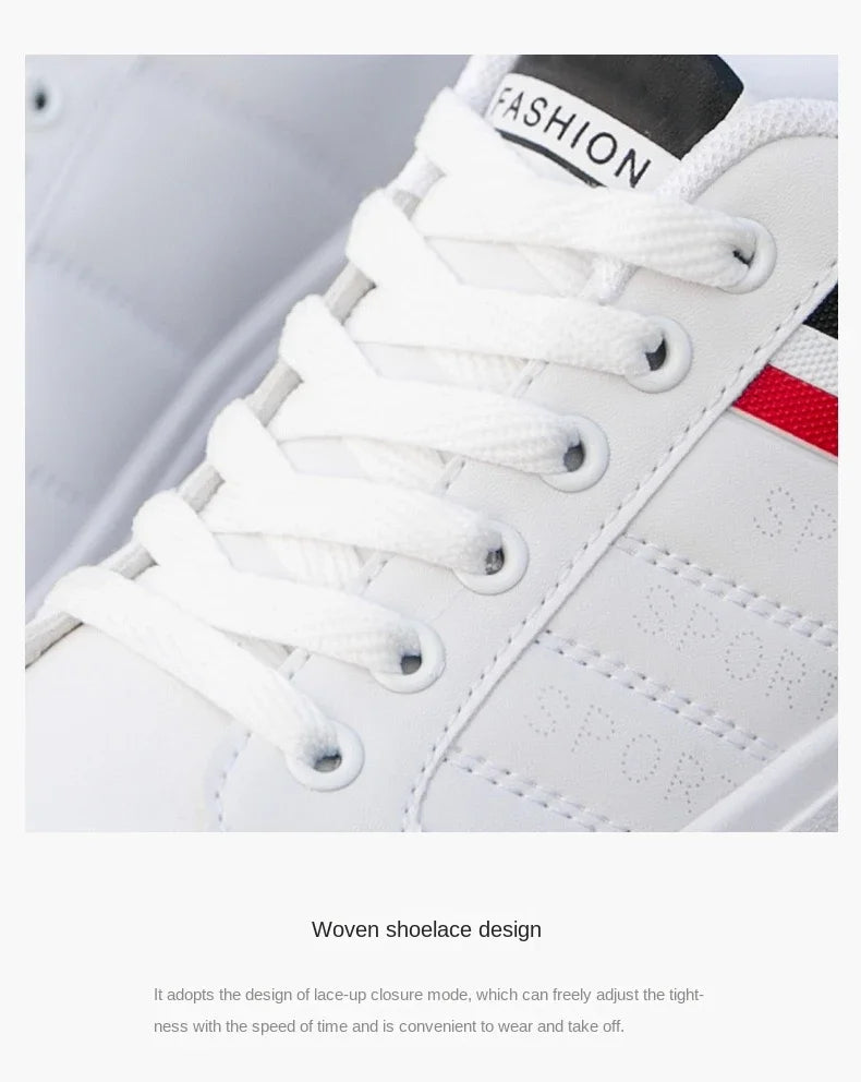Zapatillas Casuales para Hombre 2026, Nuevas Zapatillas Blancas con Cordones a la Moda, Zapatos Deportivos Cómodos para Estudiantes, Tallas Grandes, Zapatillas Vulcanizadas