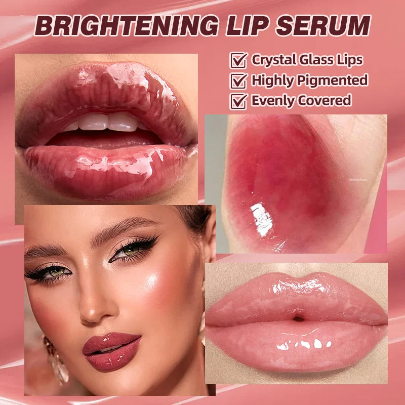 Loción labial hidratante, esencia, brillo labial hidratante y hidratante para mujer, brillo de labios Natural, brillo de labios hidratante