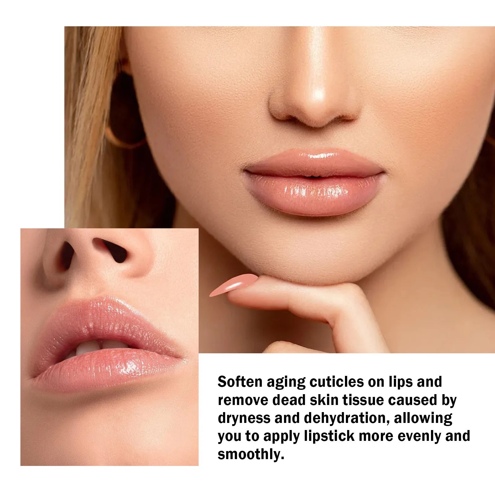 EELHOE exfoliante de labios rosa, eliminación de piel muerta, aclaramiento de líneas de labios, maquillaje hidratante antisequedad, productos para el cuidado de los labios