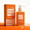 Limpiador de vitaminaC Natural para lavar todo el rostro, 150ml, limpia profunda, disuelve la grasa, ilumina la piel buena con ácido hialurónico