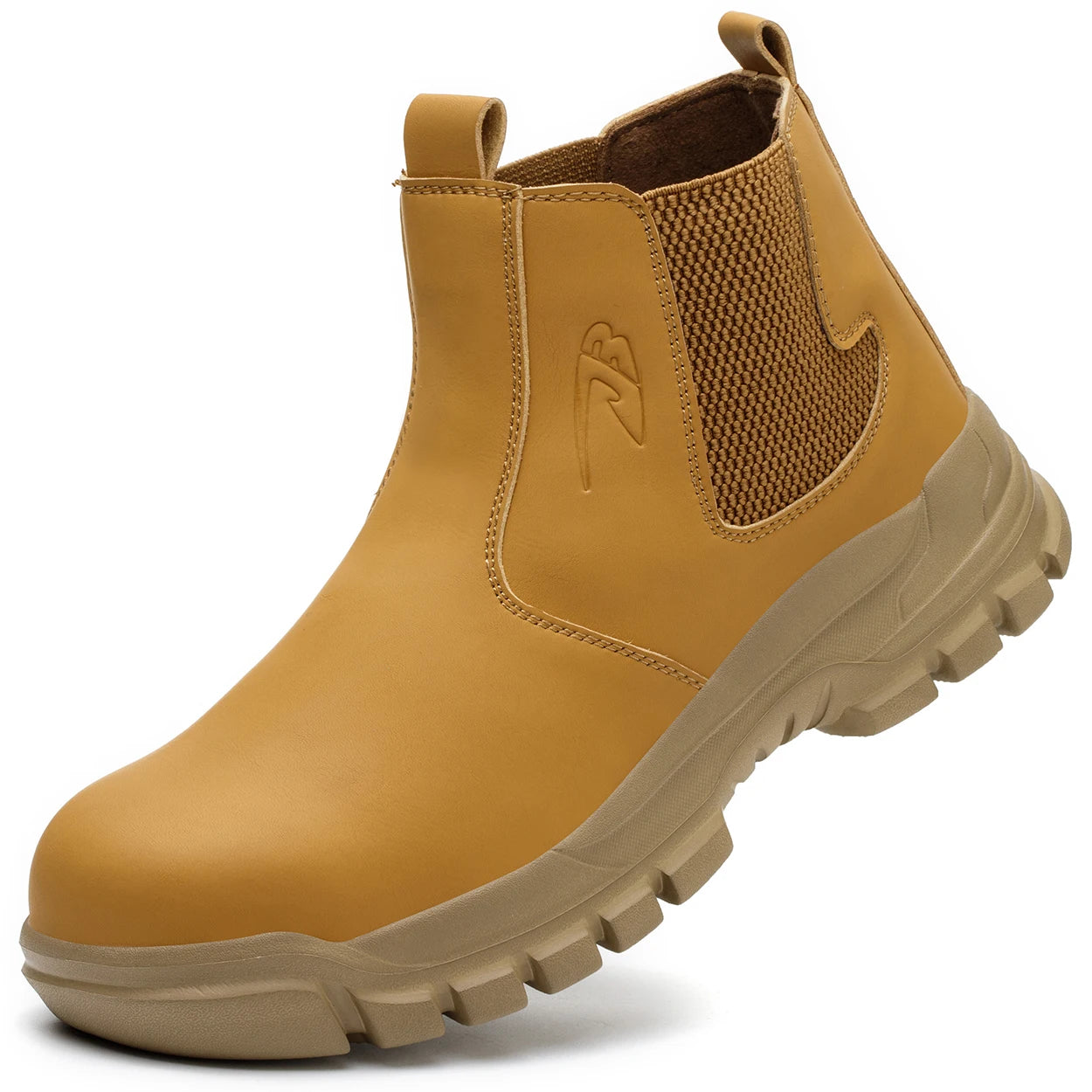 Botas de trabajo de seguridad impermeables para hombre, zapatos con punta de acero, botas tácticas de senderismo y aventura al aire libre, antiimpacto y antipinchazos