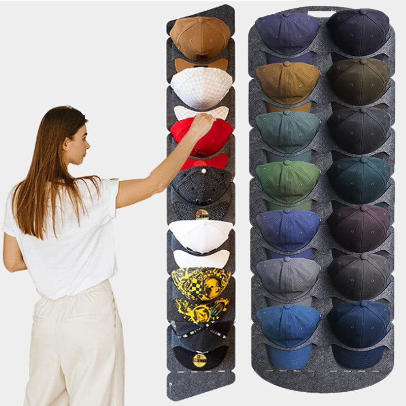 Estante de almacenamiento de sombreros de fieltro, soporte para gorra, Clip para bolsa de pared, organizador de armario, gorra de viaje con visera de béisbol, estantes para sombreros de montaje en pared, nuevo