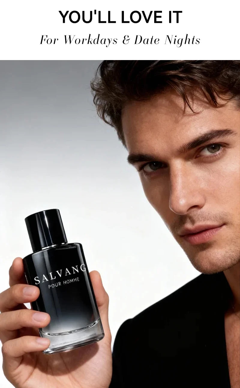 SALVANG Midnight Marine Man Eau De Parfum, 3.4 oz (100 ml). EDP de Larga Duración para Hombre. Haciendo de Él el Regalo Ideal para Caballeros, Perfume para Hombre