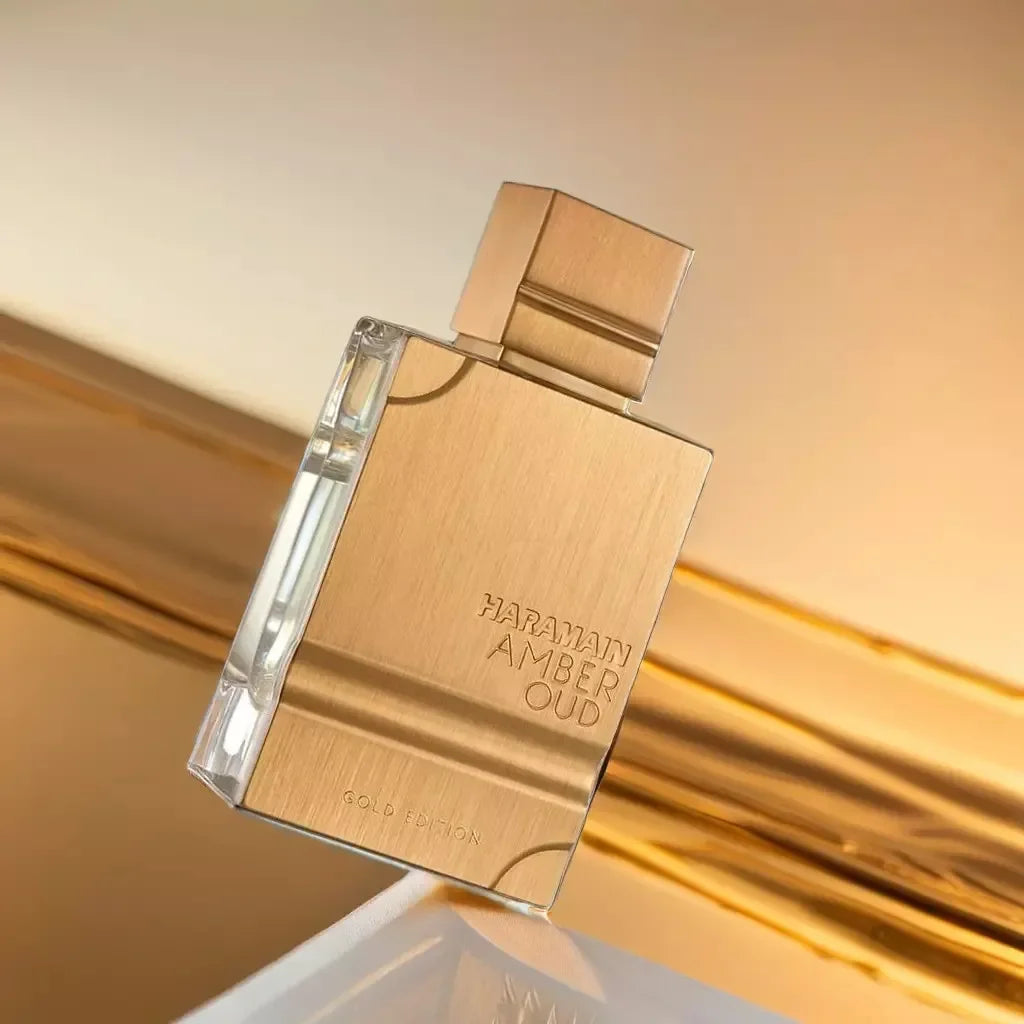 Al Haramain Amber Oud Gold EDP 60ml – Perfume Unisex de Larga Duración con Notas de Ámbar, Vainilla y Oud, Regalo de Lujo