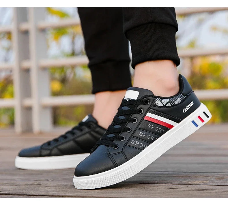 Zapatillas Casuales para Hombre 2026, Nuevas Zapatillas Blancas con Cordones a la Moda, Zapatos Deportivos Cómodos para Estudiantes, Tallas Grandes, Zapatillas Vulcanizadas