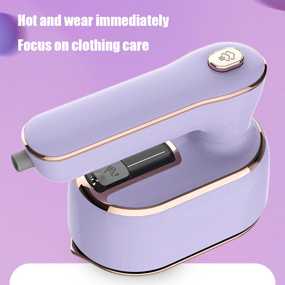 Mini plancha de vapor portátil de mano, vaporizador de ropa en seco y húmedo, doble máquina de planchado de tela para el hogar, Gadget de viaje para el hogar