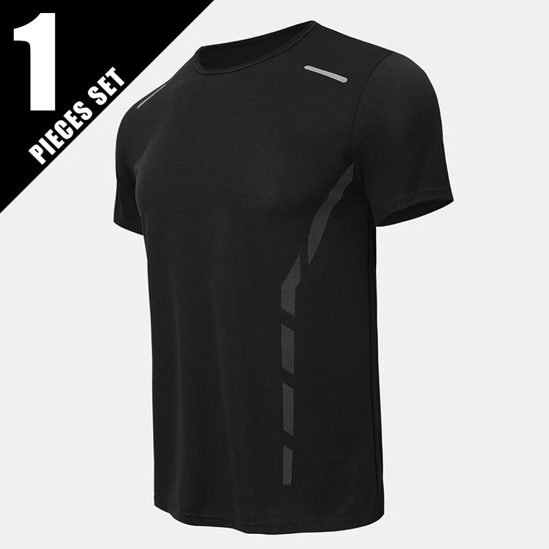 1/4 Uds. Camiseta deportiva de secado rápido de verano para hombre, camiseta holgada y cómoda de manga corta estampada a la moda para adolescentes, camiseta Joker para correr y Fitness