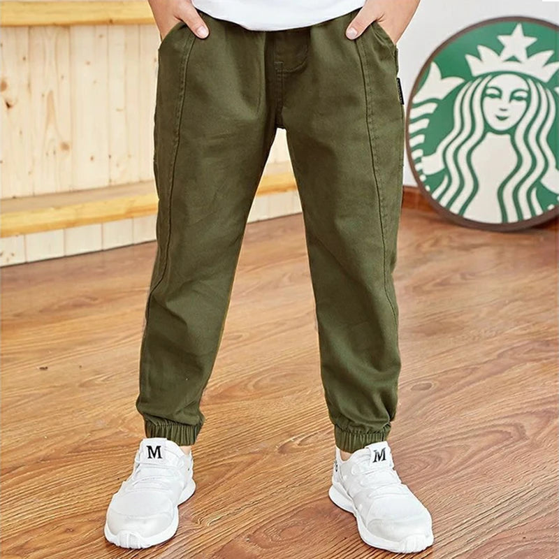Primavera otoño pantalones de algodón para niños pantalones para niños pantalones deportivos casuales para niños 3 4 5 6 7 8 9 10 11 12 13 años ropa para niños adolescentes