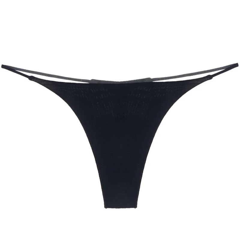 Bragas de algodón con estampado de leopardo para mujer, bragas sexis, Tanga de cintura baja, Bikini con espalda en T, ropa interior sin costuras, lencería femenina, talla S-XXL