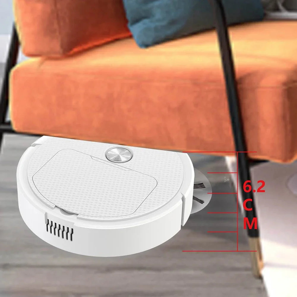 NUEVO Robot de Limpieza Inteligente 3 en 1, Mini Aspiradora Inalámbrica para el Hogar, Robots de Barrido para Uso Doméstico