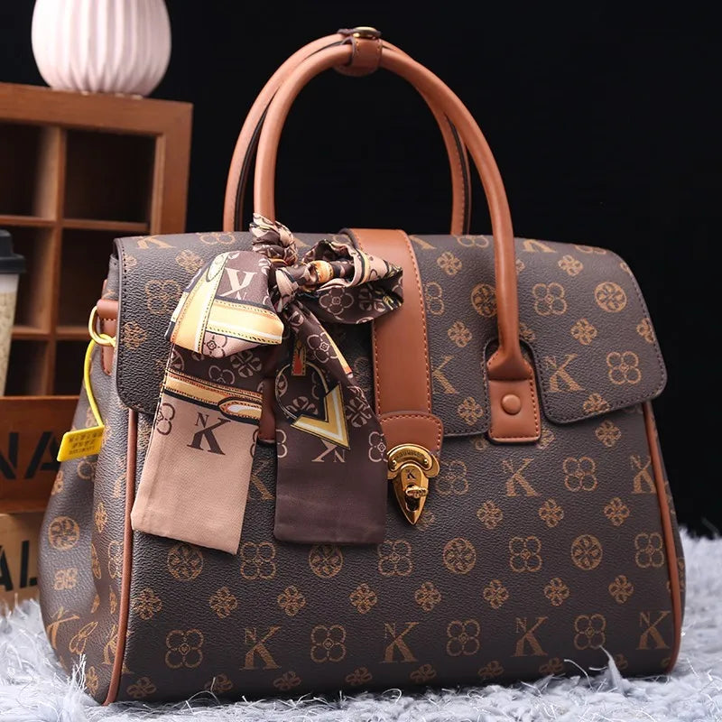 Bolso ligero de marca de lujo para mujer, bolso de gama alta versátil a la moda, bandolera de un solo hombro a la moda de gran capacidad, 2025
