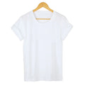 Camiseta 100% de algodón para mujer, Top de manga corta a la moda de París, camisa holgada de talla grande, camisetas de manga corta para mujer