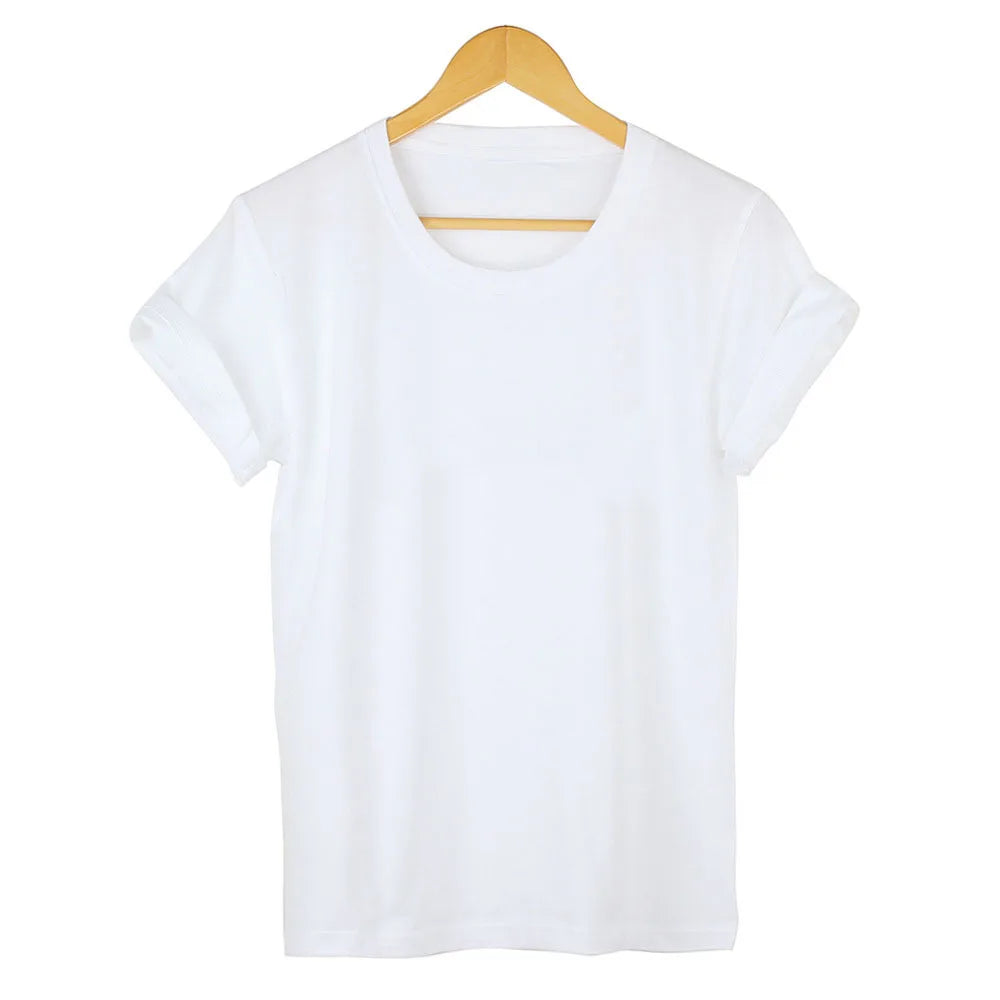 Camiseta 100% de algodón para mujer, Top de manga corta a la moda de París, camisa holgada de talla grande, camisetas de manga corta para mujer