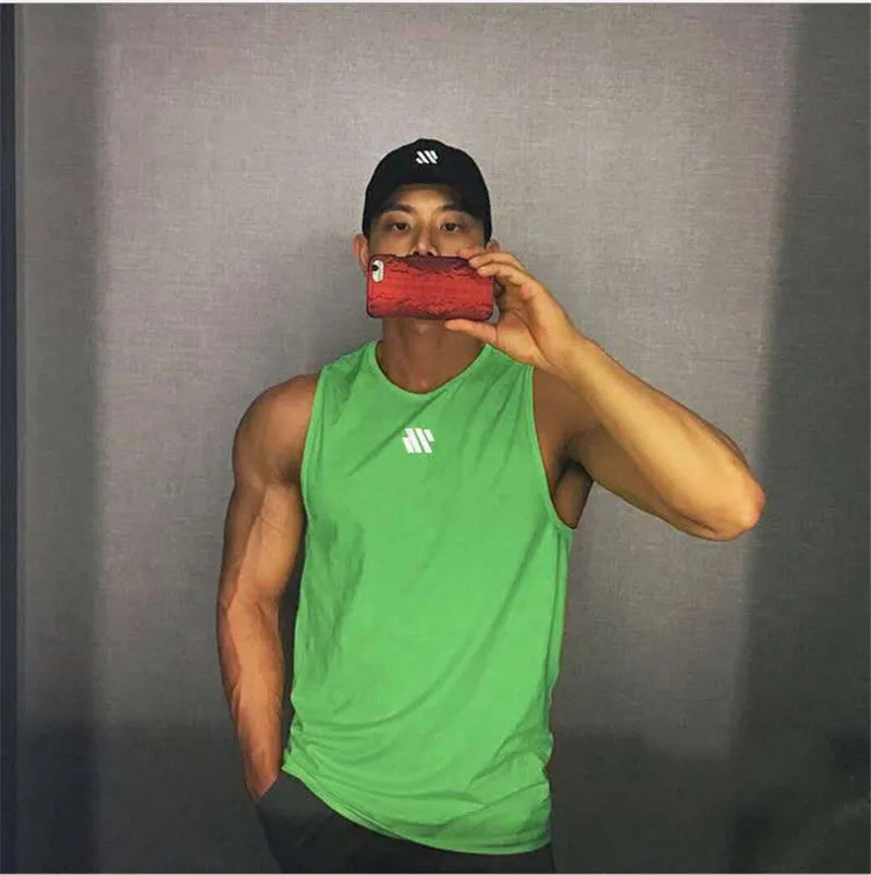 2024 Camiseta sin mangas para gimnasio y fitness para hombre, camiseta sin mangas para Fitness, chaleco deportivo transpirable de malla para hombre, camiseta interior para gimnasio, chaleco para correr para hombre